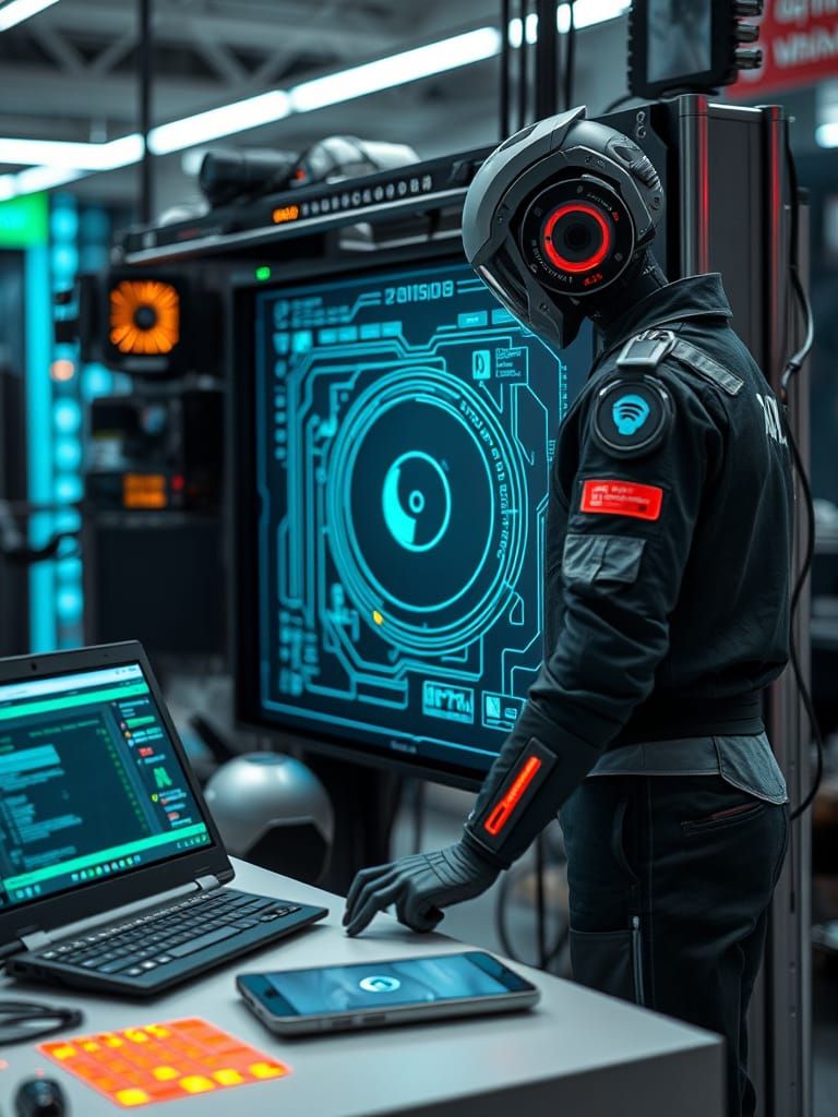 Abstract Representation of Modern Technology