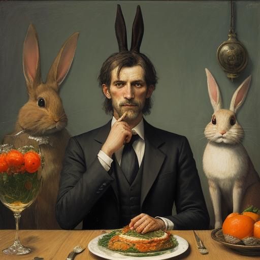 Surreal Belarusian Scene in Expressionist Style