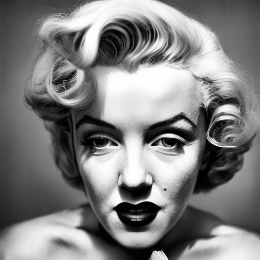Marilyn Monroe Portrait in Ambient Light