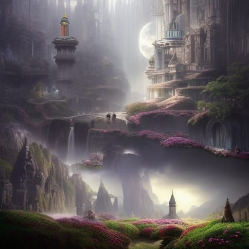 Epic Dreamland Digital Matte Painting