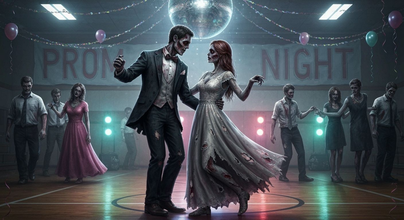 Zombies Dancing Tenderly at Prom Night