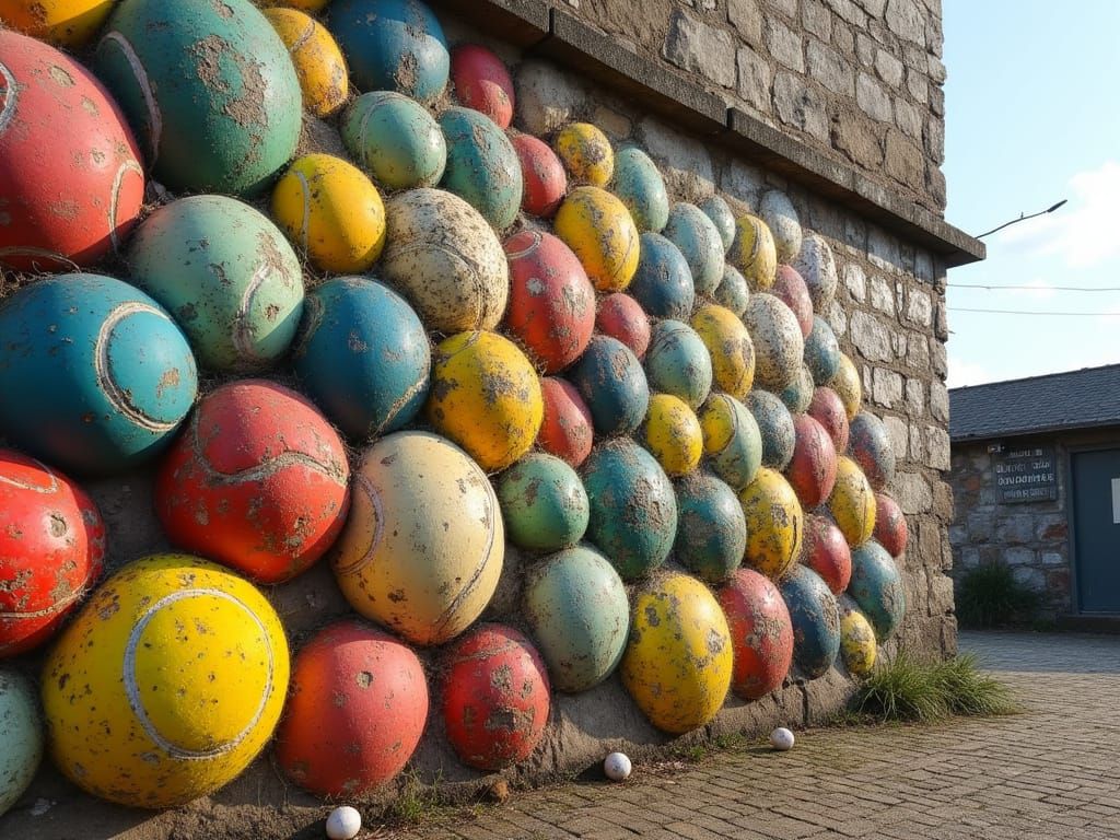 Sparts Mural - An Ode to Used Balls