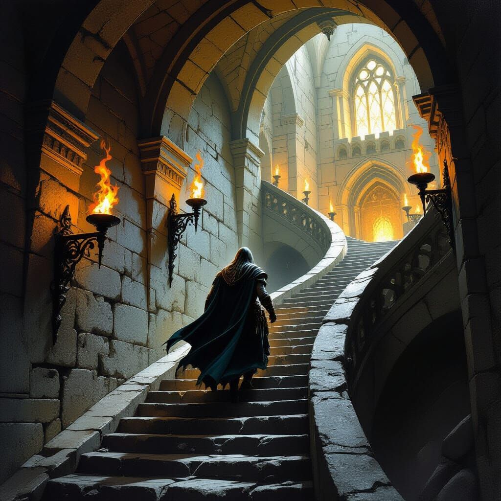 Heroic Descent into Amber-lit Dungeon Depths