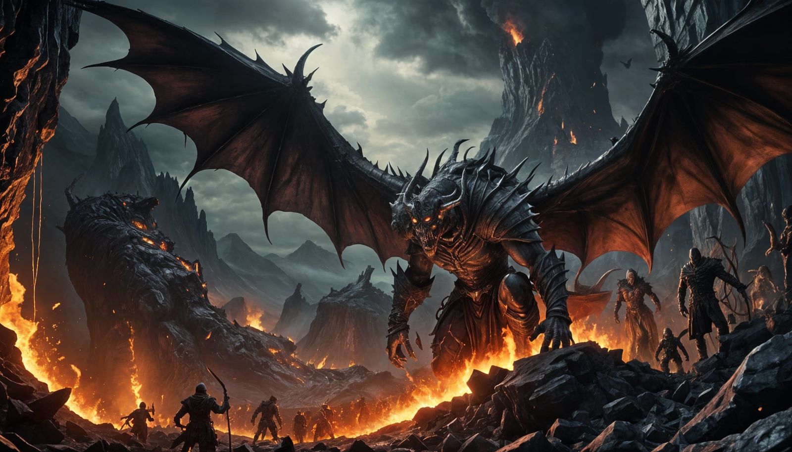 Demonic Horde Descends from Volcanic Abyss in Dark Fantasy R...