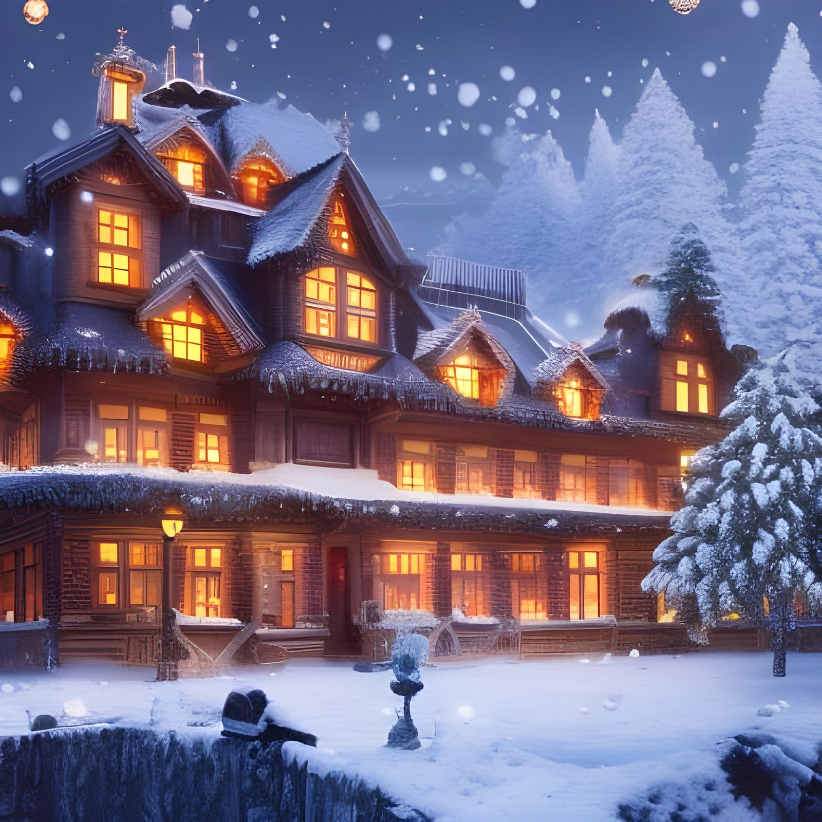 Santa Claus's House: Epic Digital Matte Painting