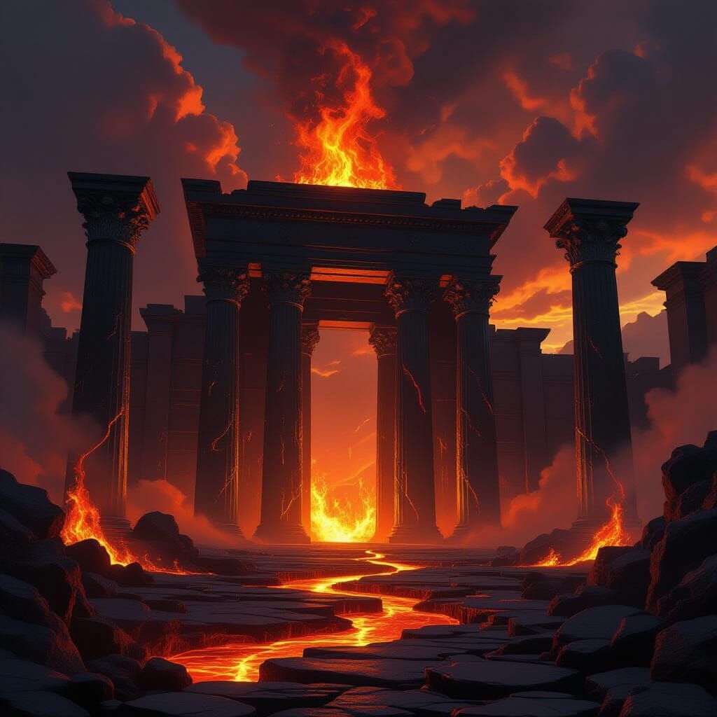 Colossal Temple of Molten Stone and Divine Flame