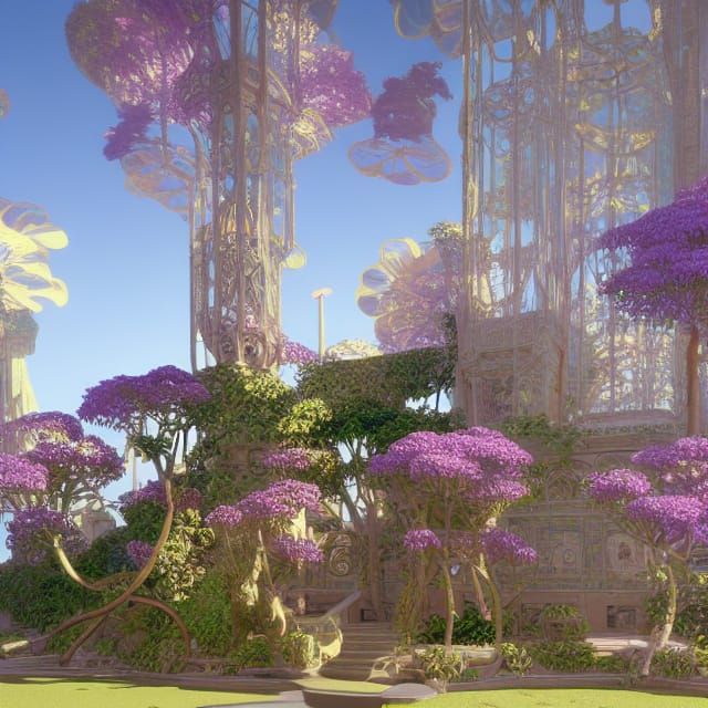 Victorian Greenhouse Arcology in Art Nouveau Style