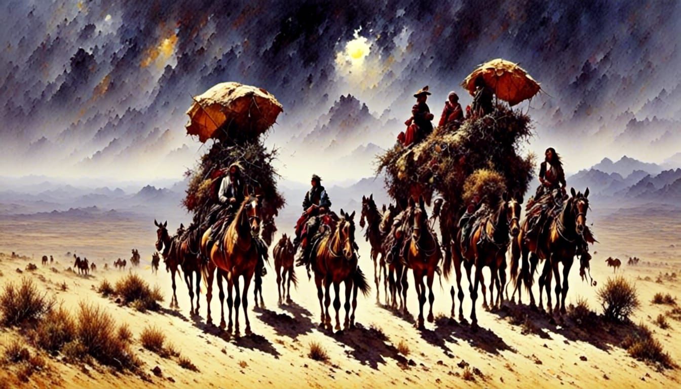 Gypsies on a Desert Trek