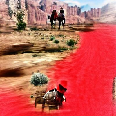 Red Dead Redemption Cowboy in Western Landscape