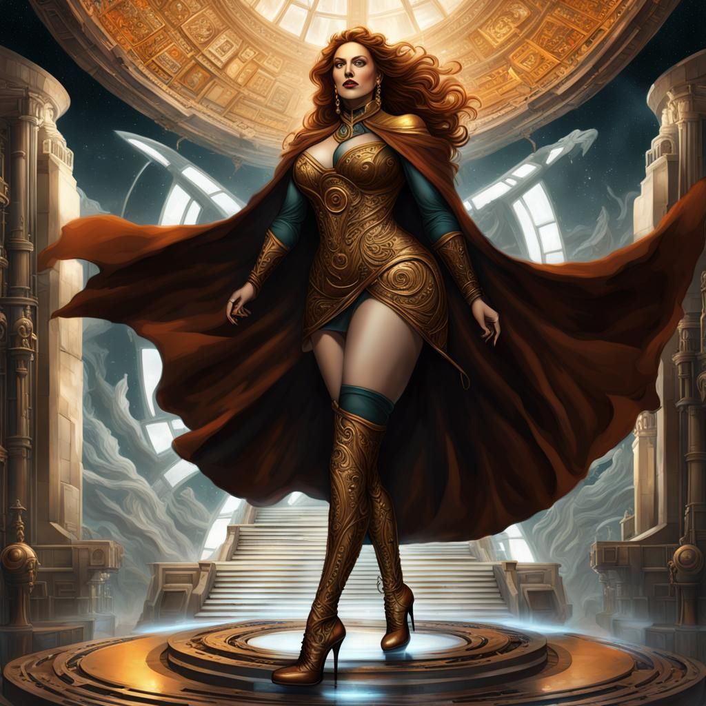 SuperGoddess in Space Laboratory: Fantasy Concept Art