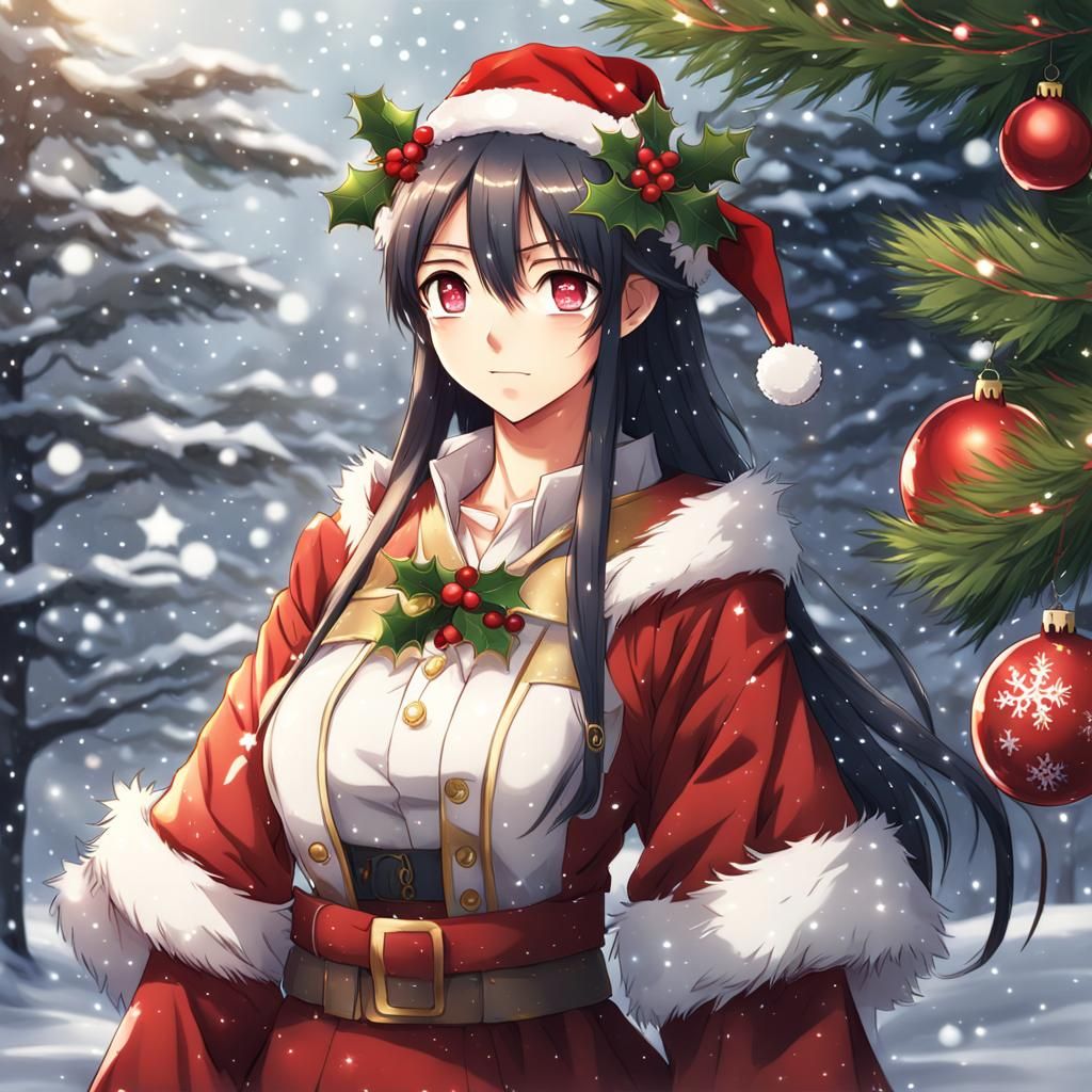 Christmas Native in Anime Key Visual Style