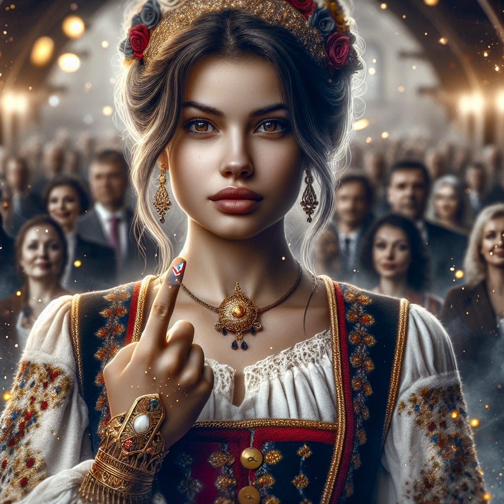 Romanian Beauty Shines Amidst Royal Election Splendor