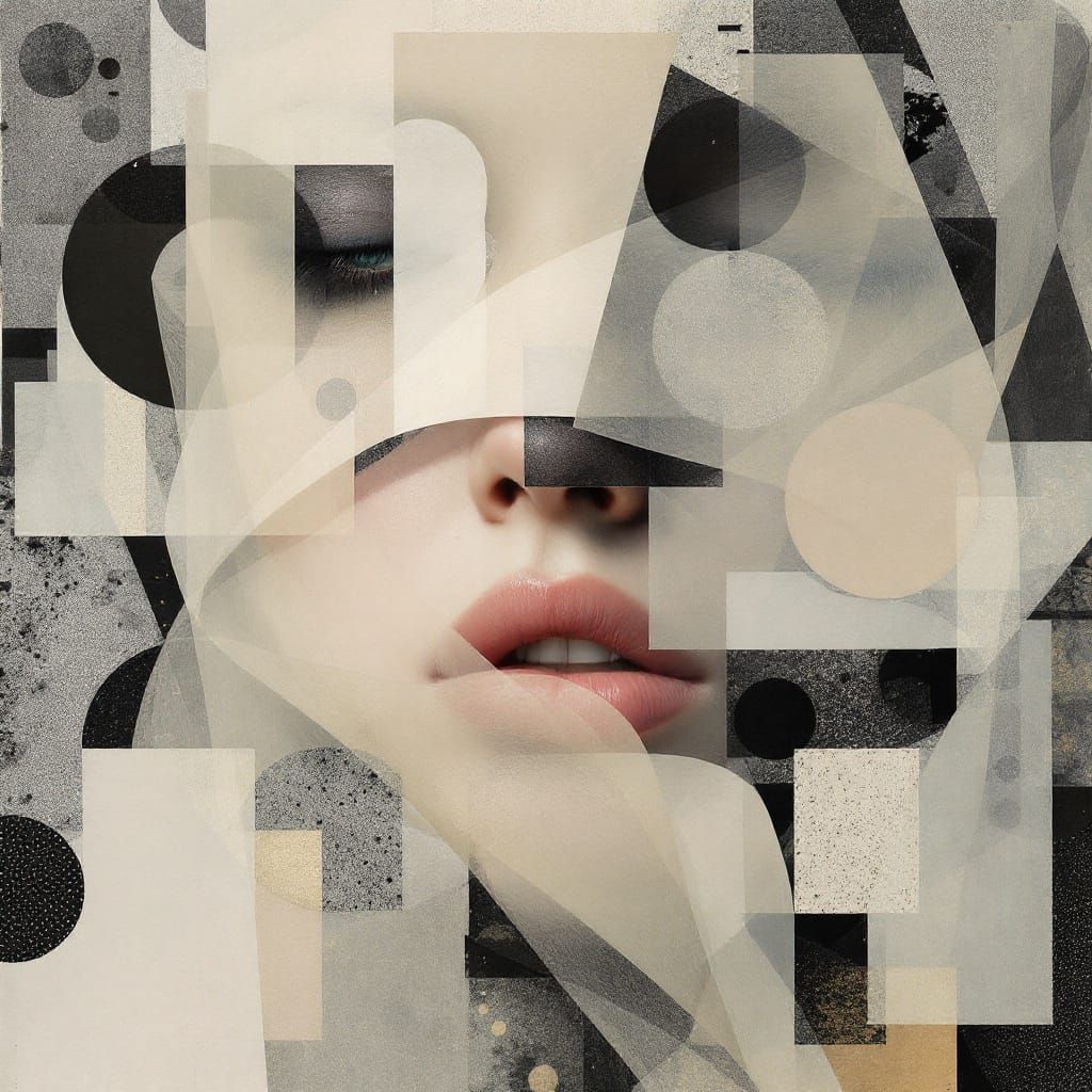 Dreamlike Collage in Vellum and Sheer Fabrics