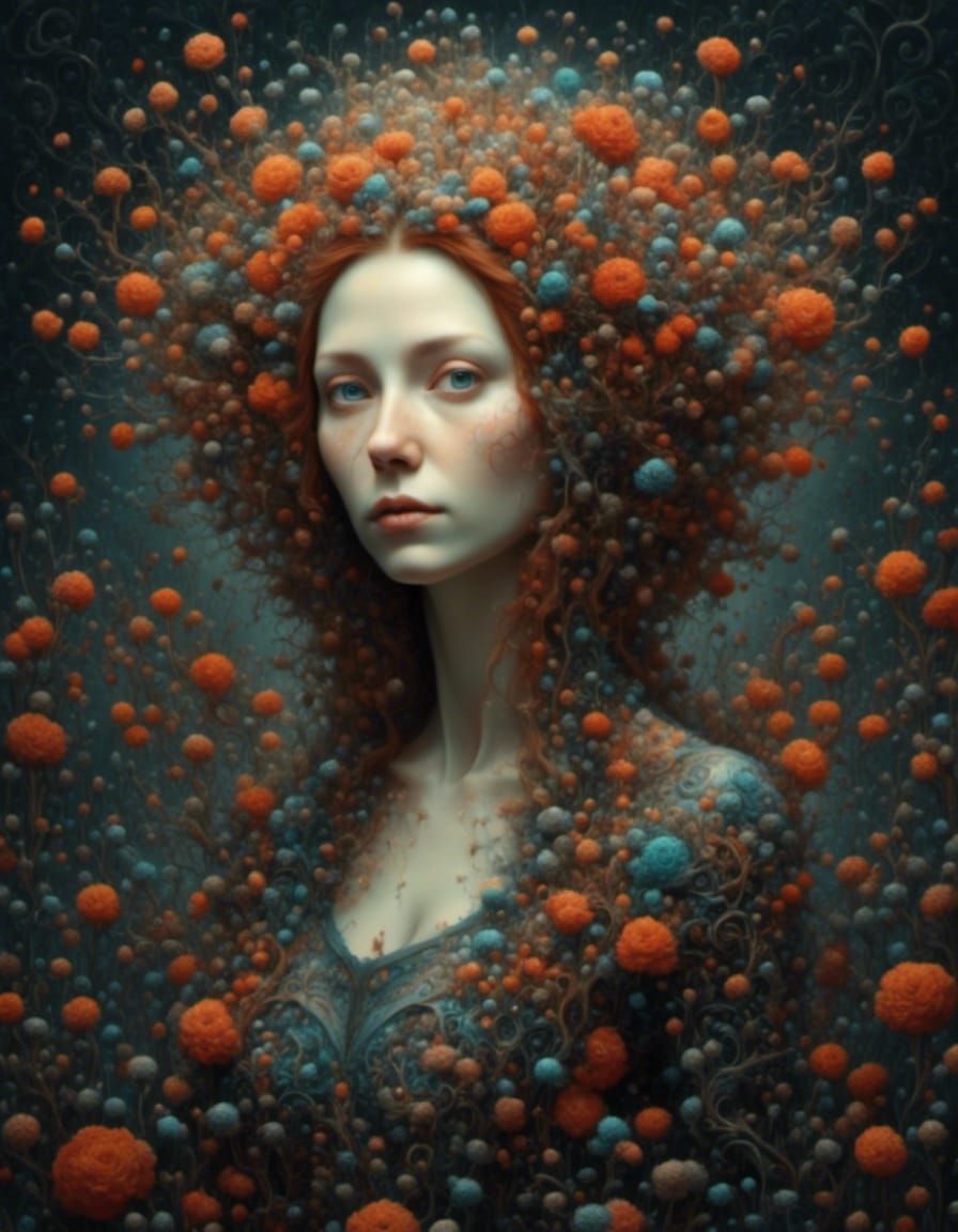 Abstract Fractal Art with Intricate Details