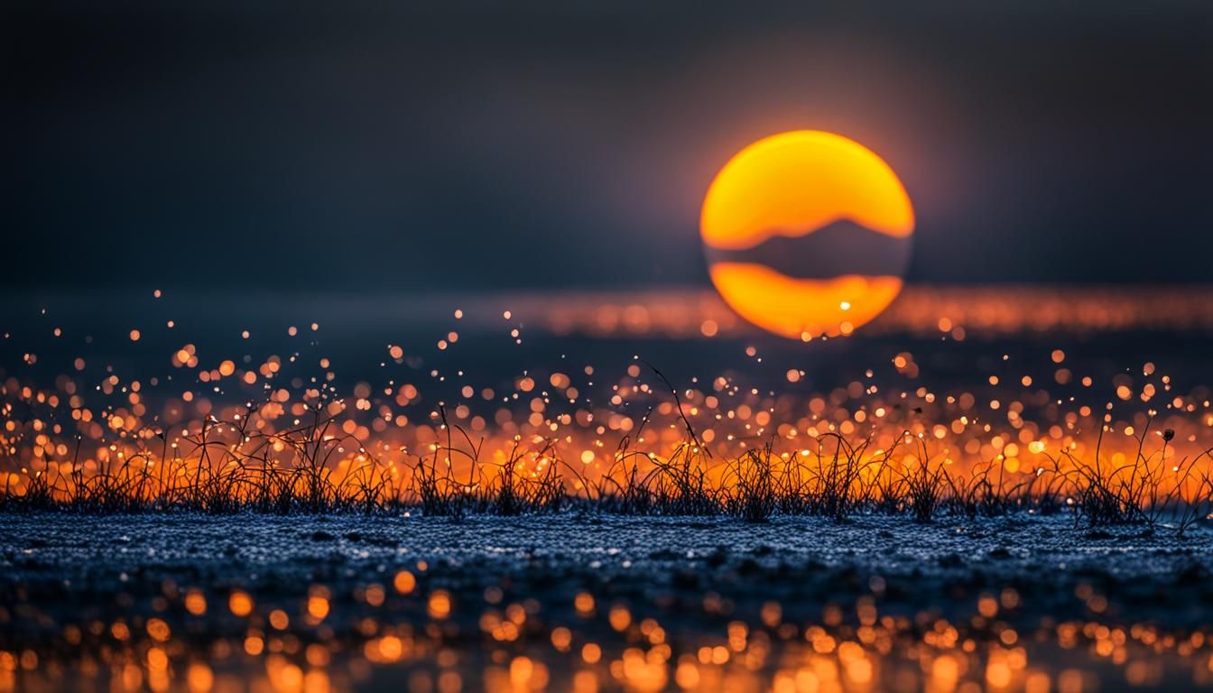 In To The Void.Sun set. Hyperdetailed. Vivid light. Sharp Focus.