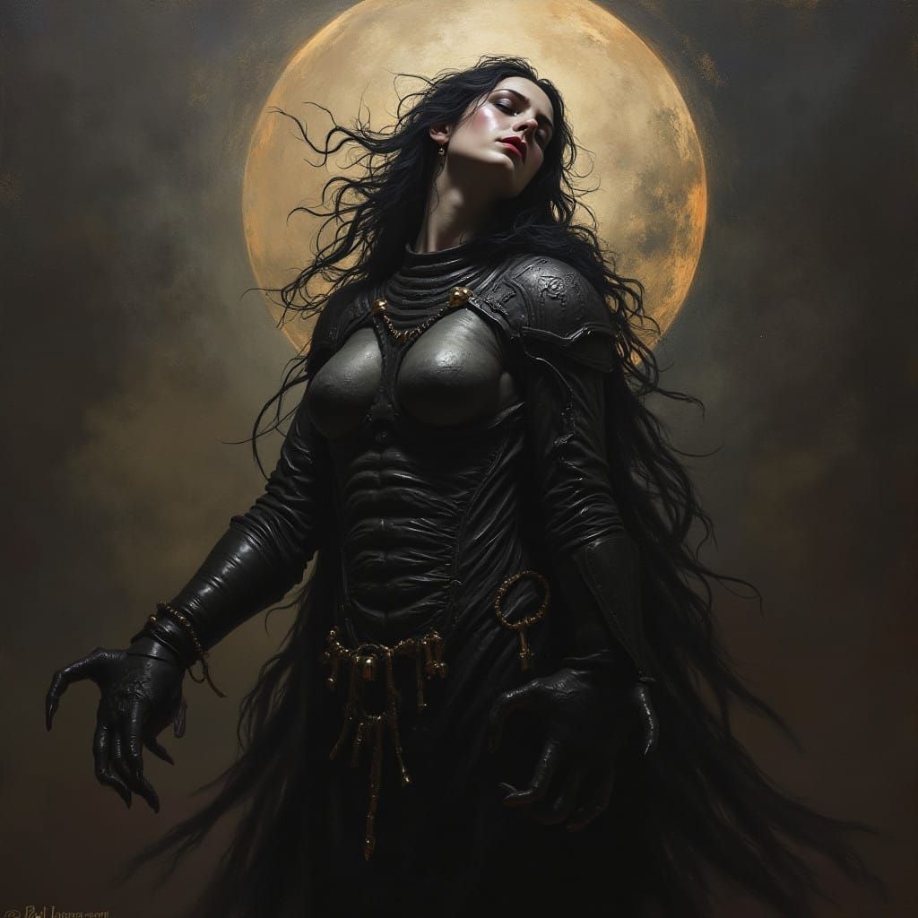 Dark Fantasy Art in Grimdark Style