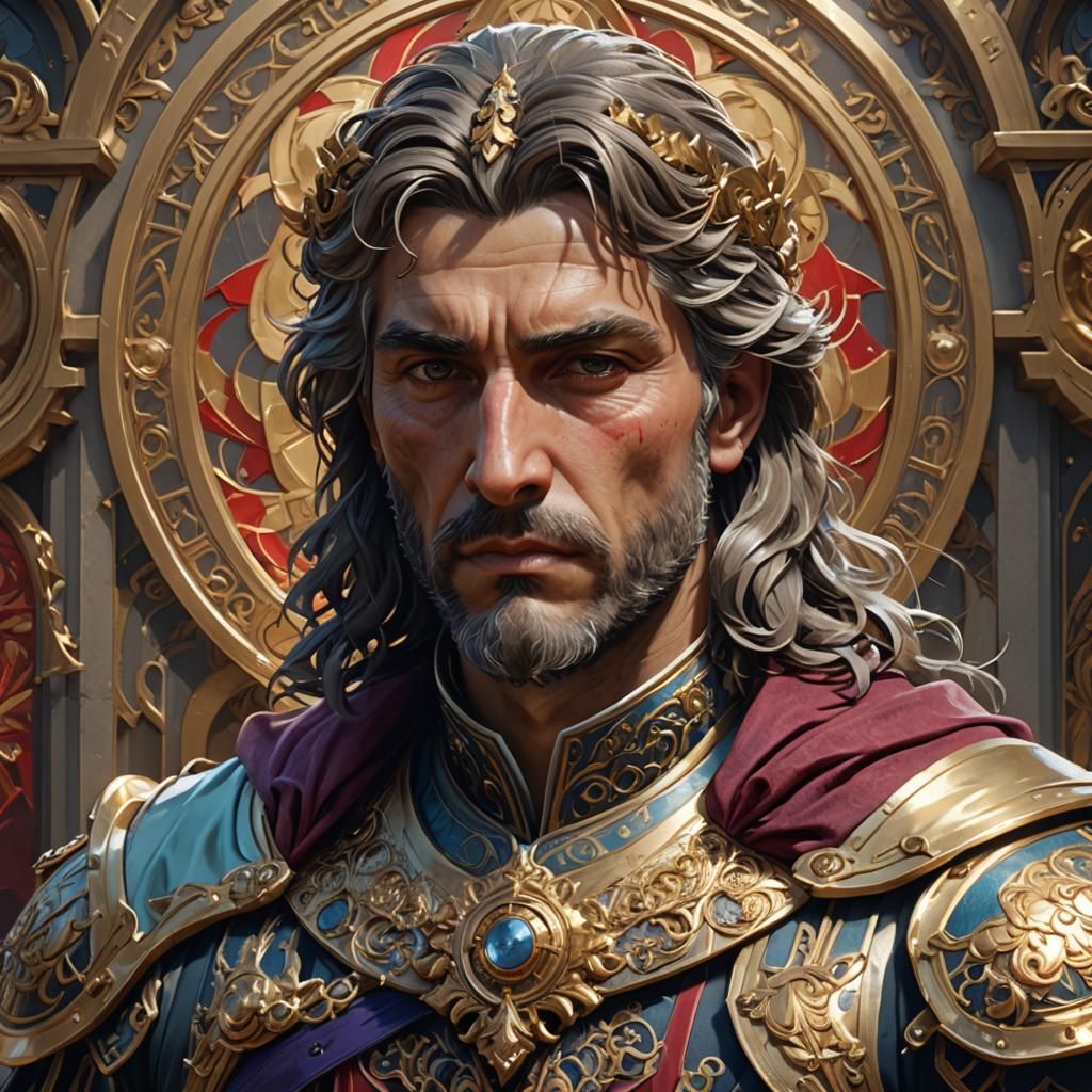 Alexander the Great as Fennec Fox Portrait