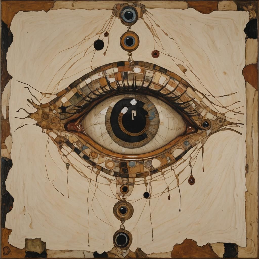Baroque Eye with Surrealist Expressionist Influences