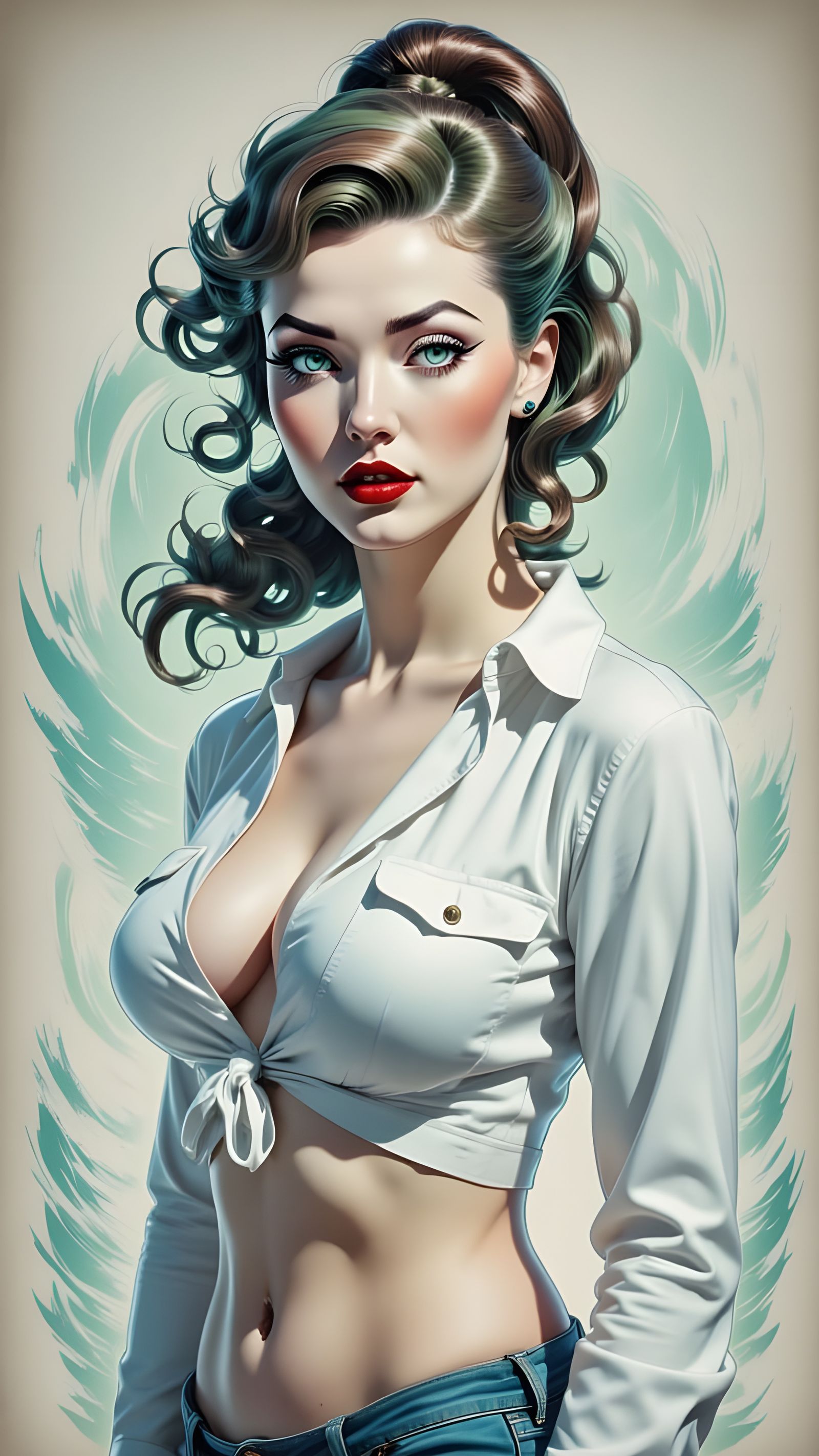 Ethereal Goddess of Iridescent Beauty