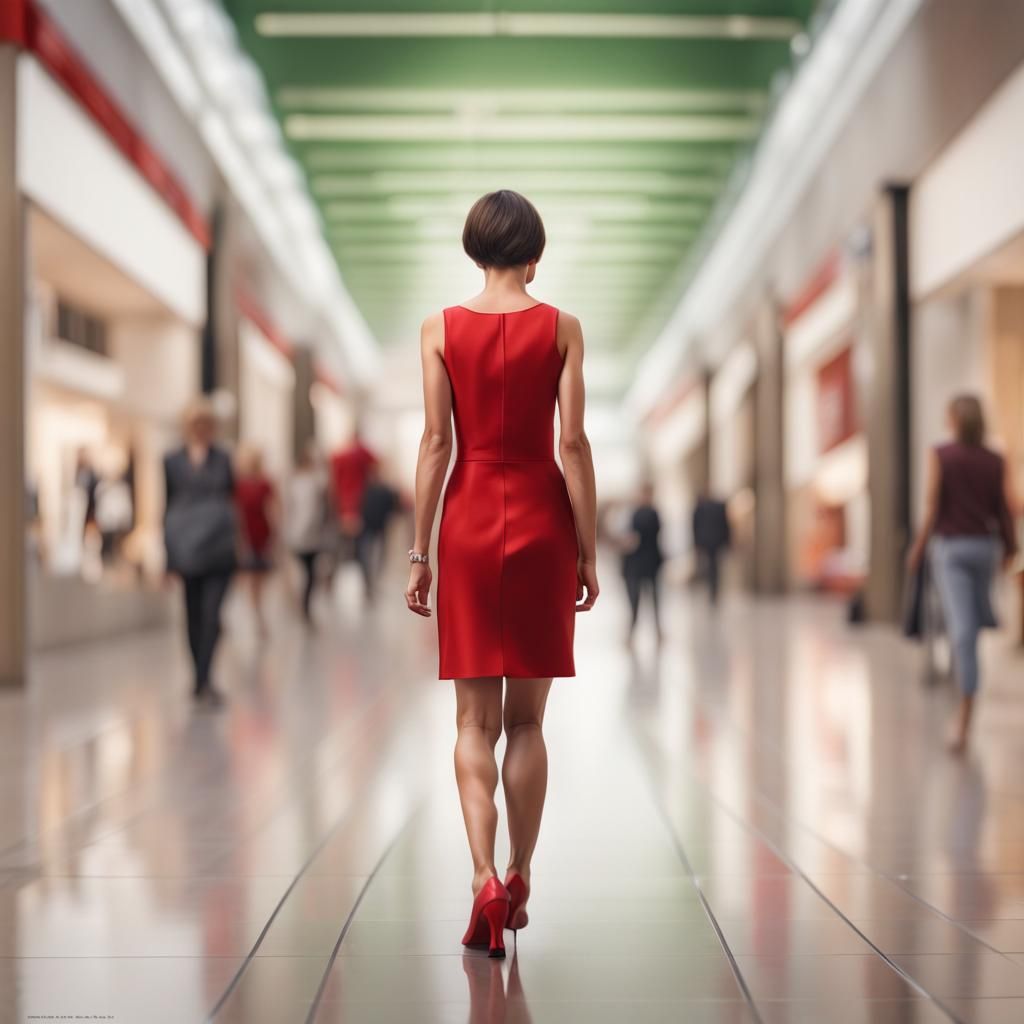 Hyperrealistic portrait of a short petite German short haire...