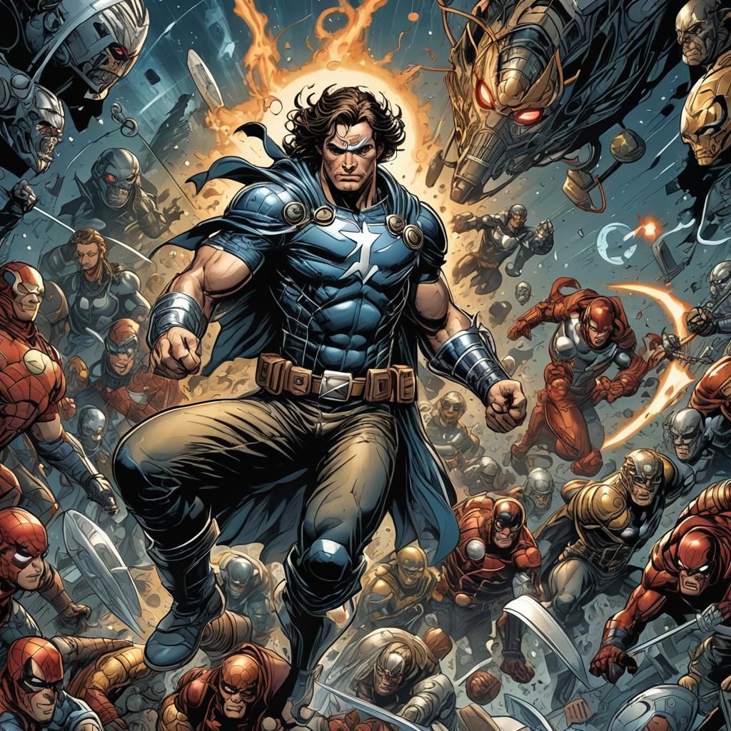 Dynamic Comic Book Art Illustration