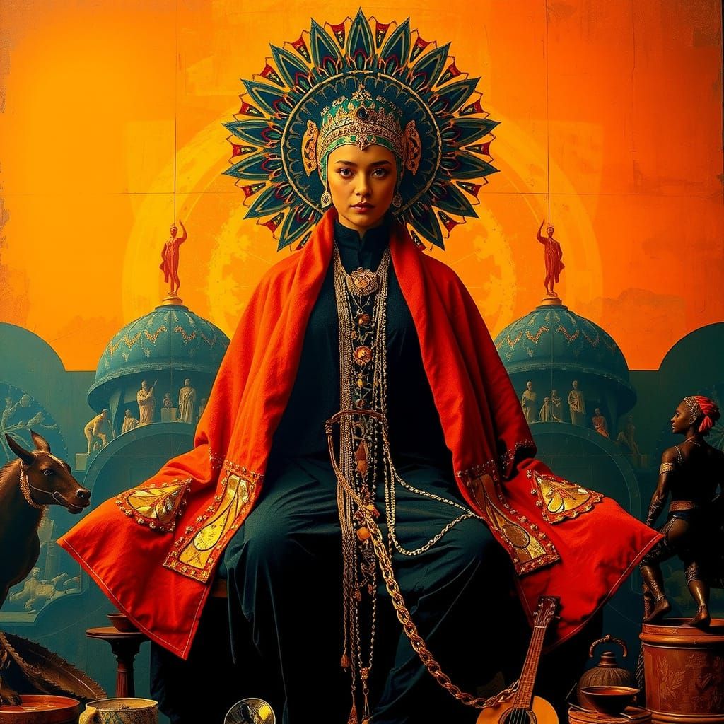 Hyperrealistic Portrait of Femininity and Beauty