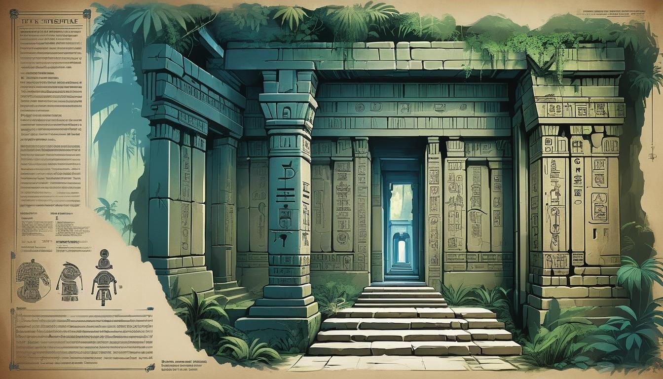 D&D Forgotten Temple Blueprint in Jungle