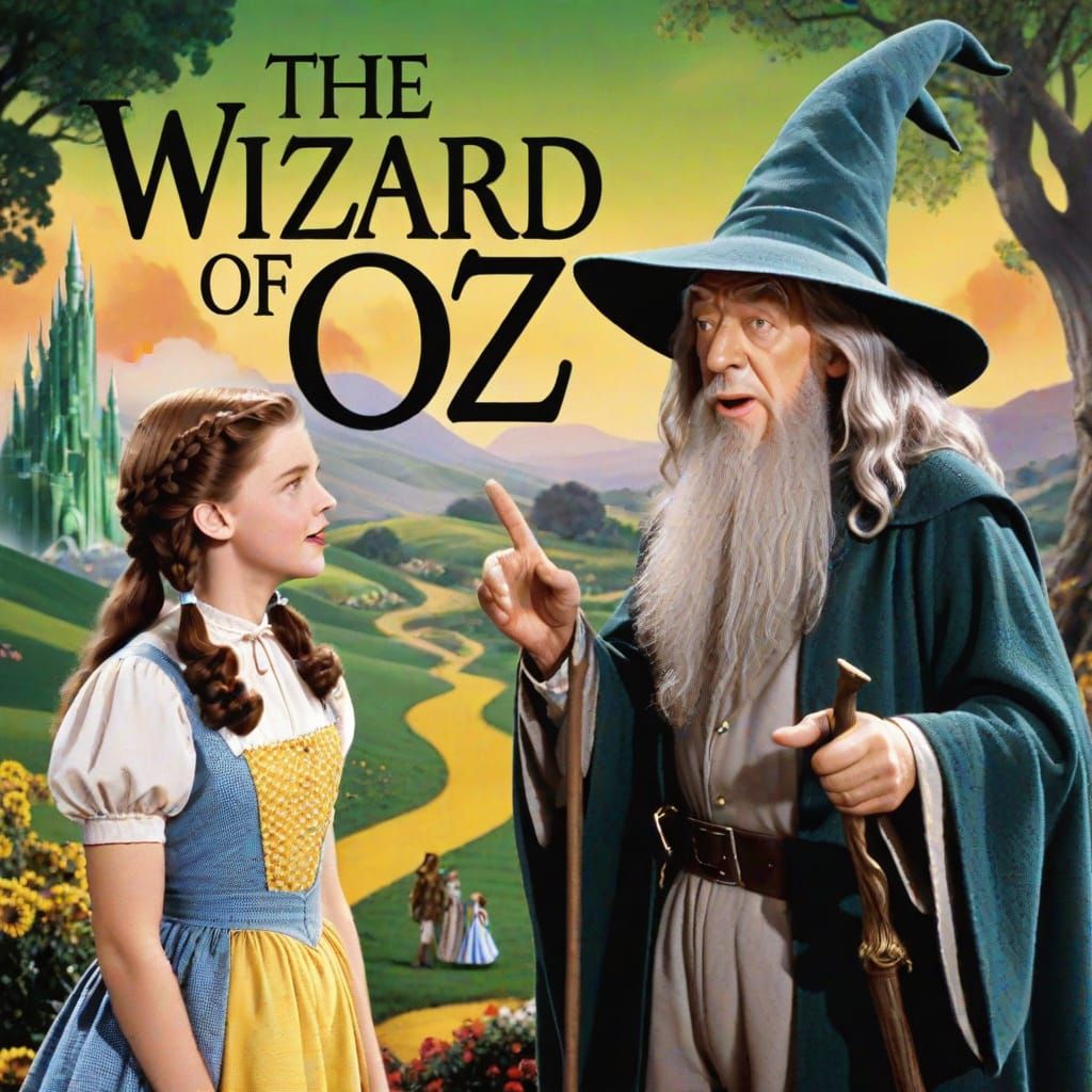 Gandalf Meets Dorothy in Oz