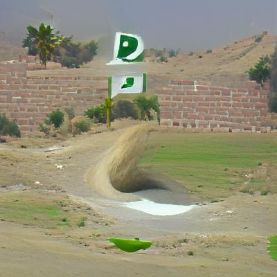 Desert Fortress in Pakistan: Digital Rendering