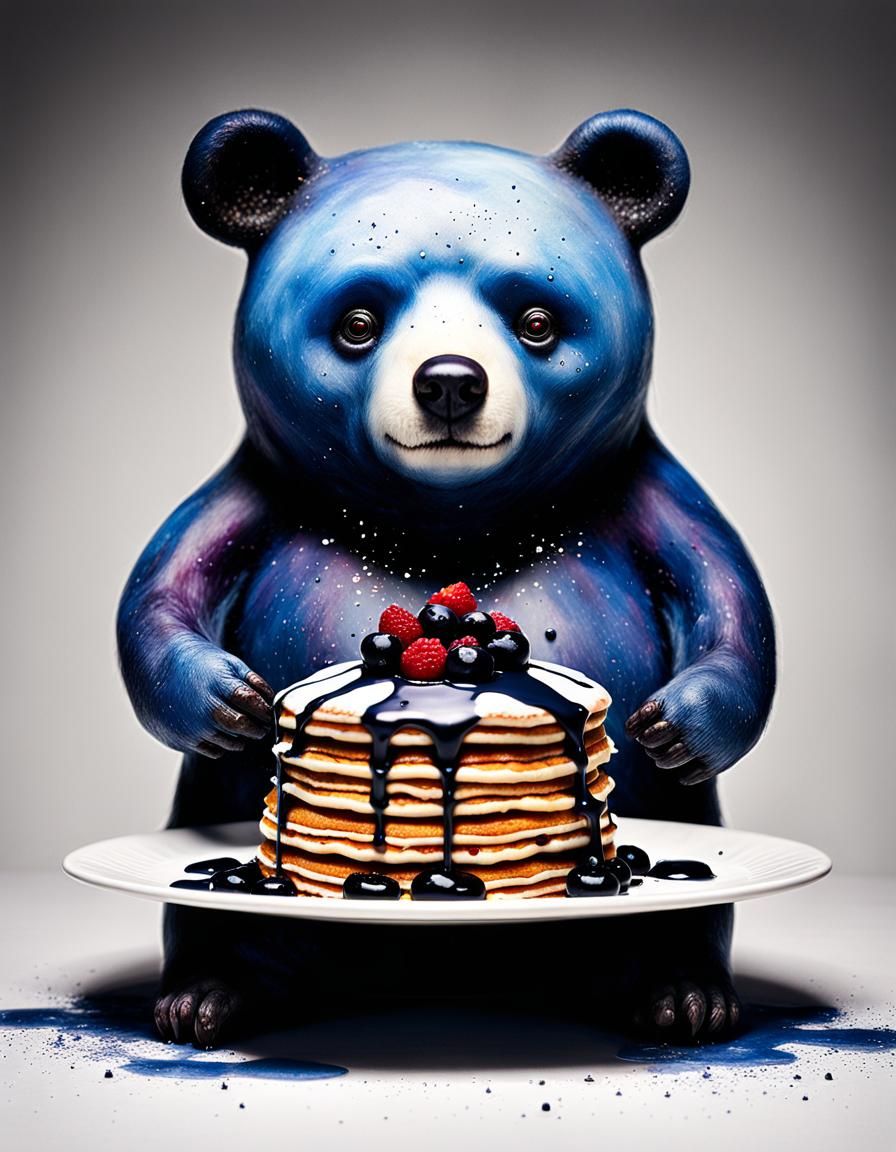 Demonic Cyborg Pancake Bear in Volcanic Hyperspace
