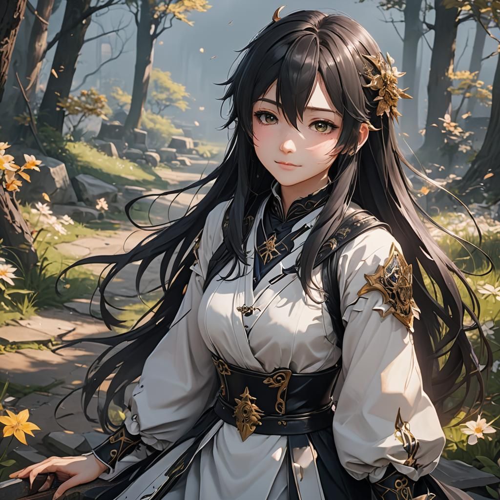 Detailed 3D Anime Art Inspired by WLOP