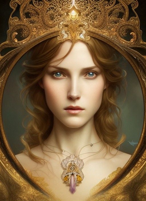 Alice in Mirror World: Hyperrealistic Digital Portrait