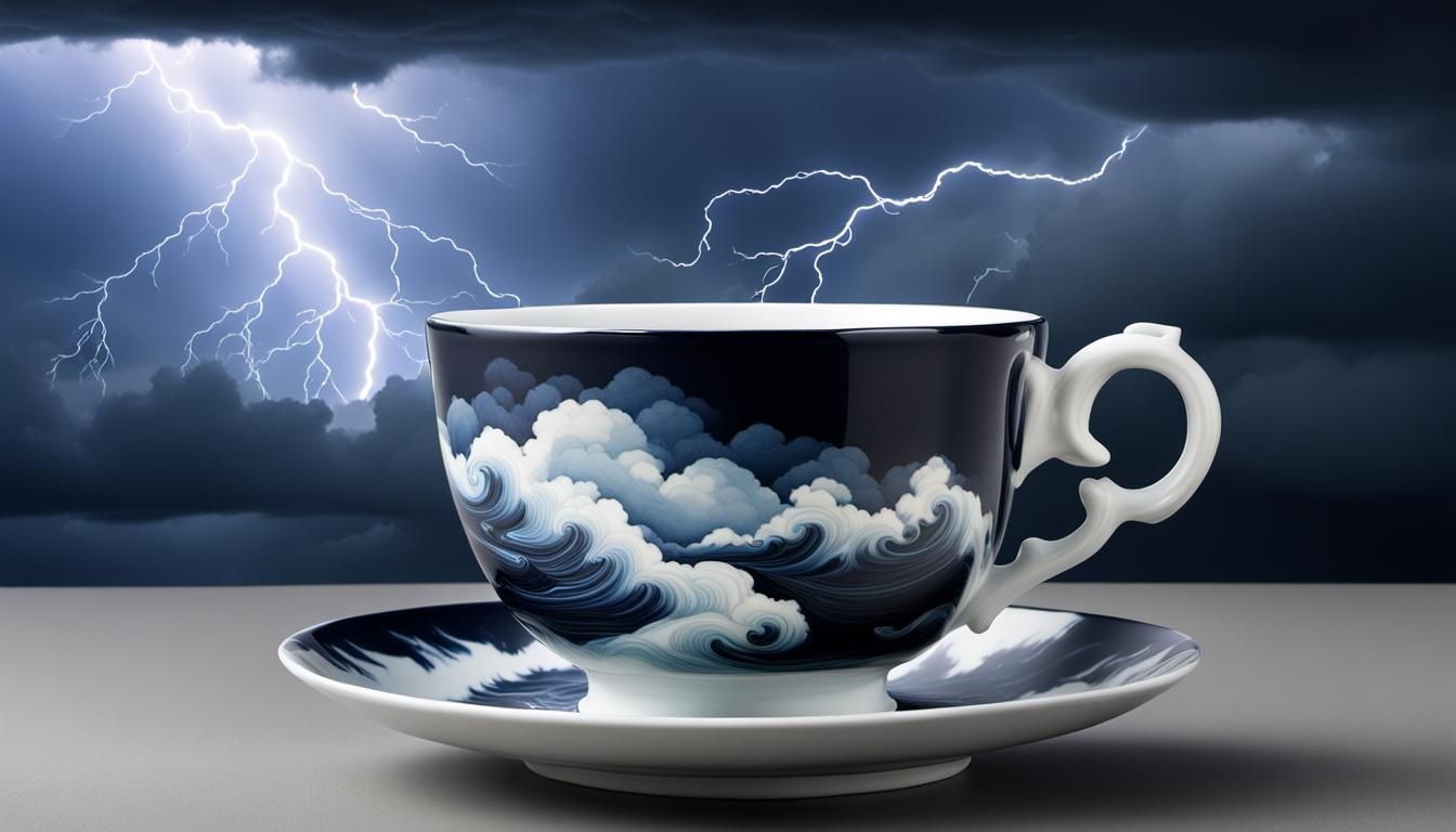 Tempestuous Tea: Stormy Emotions in Porcelain