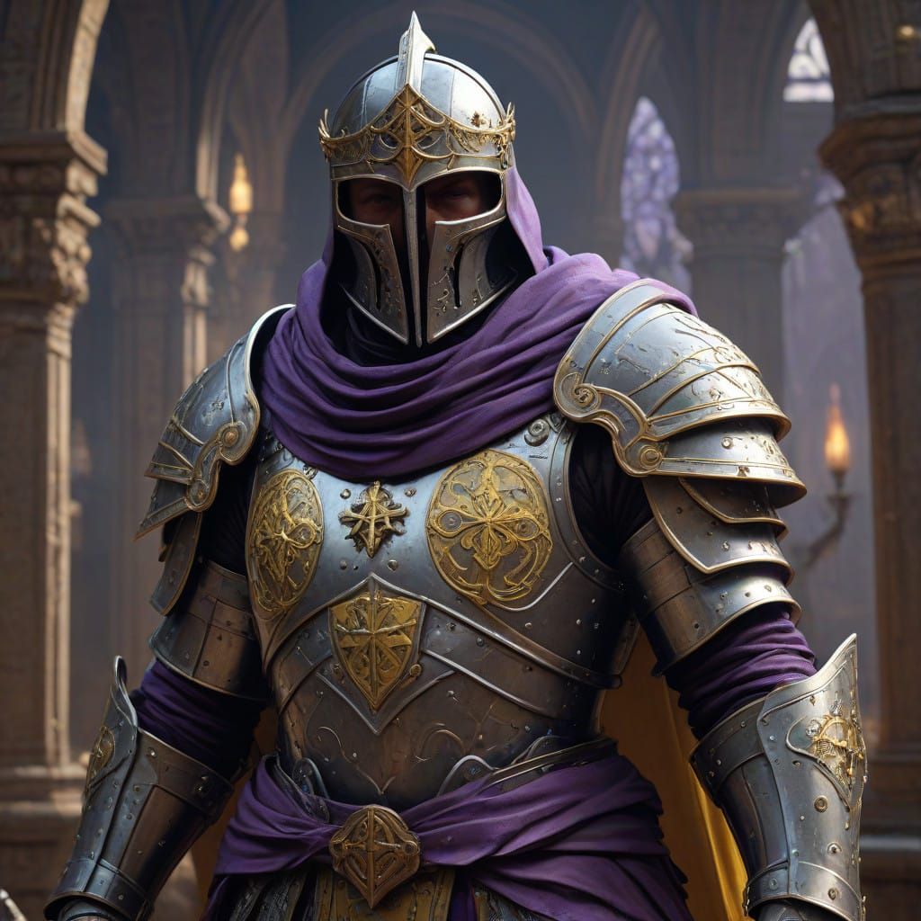 Cyberpunk Knight Templar as Hierodula Majuscula