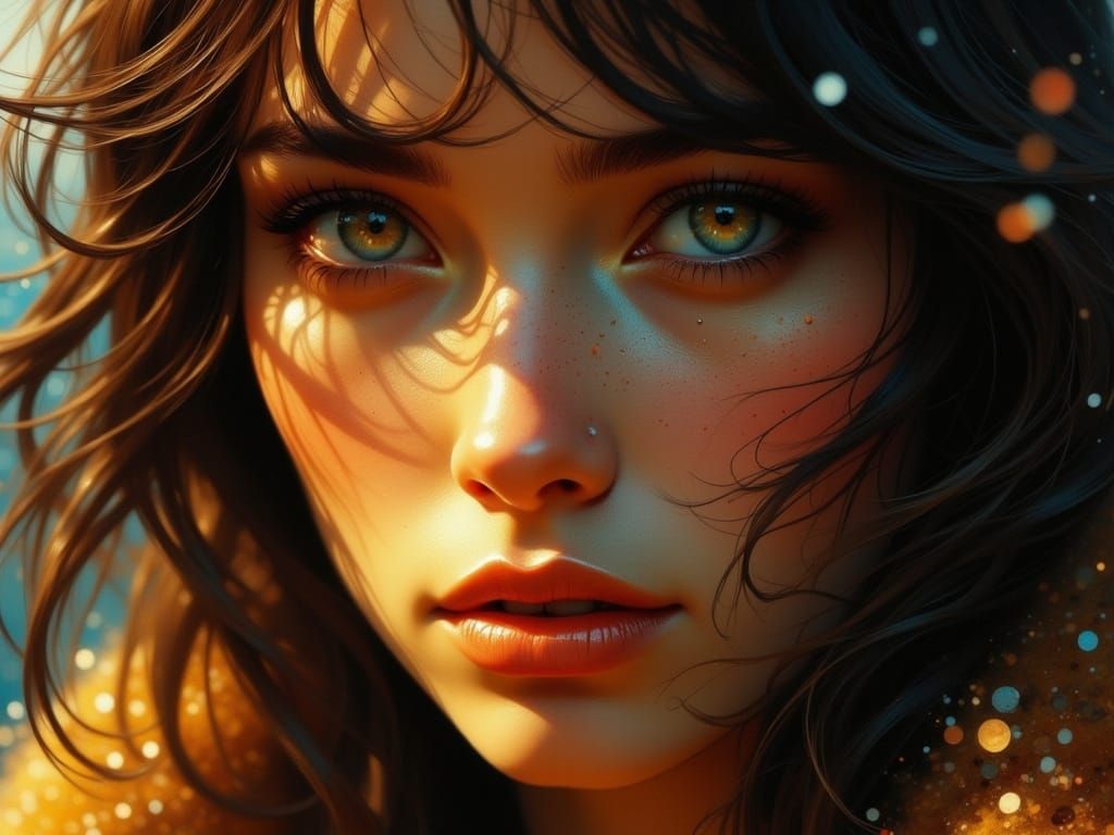 Gene Tierney as Final Girl in Lomography Style