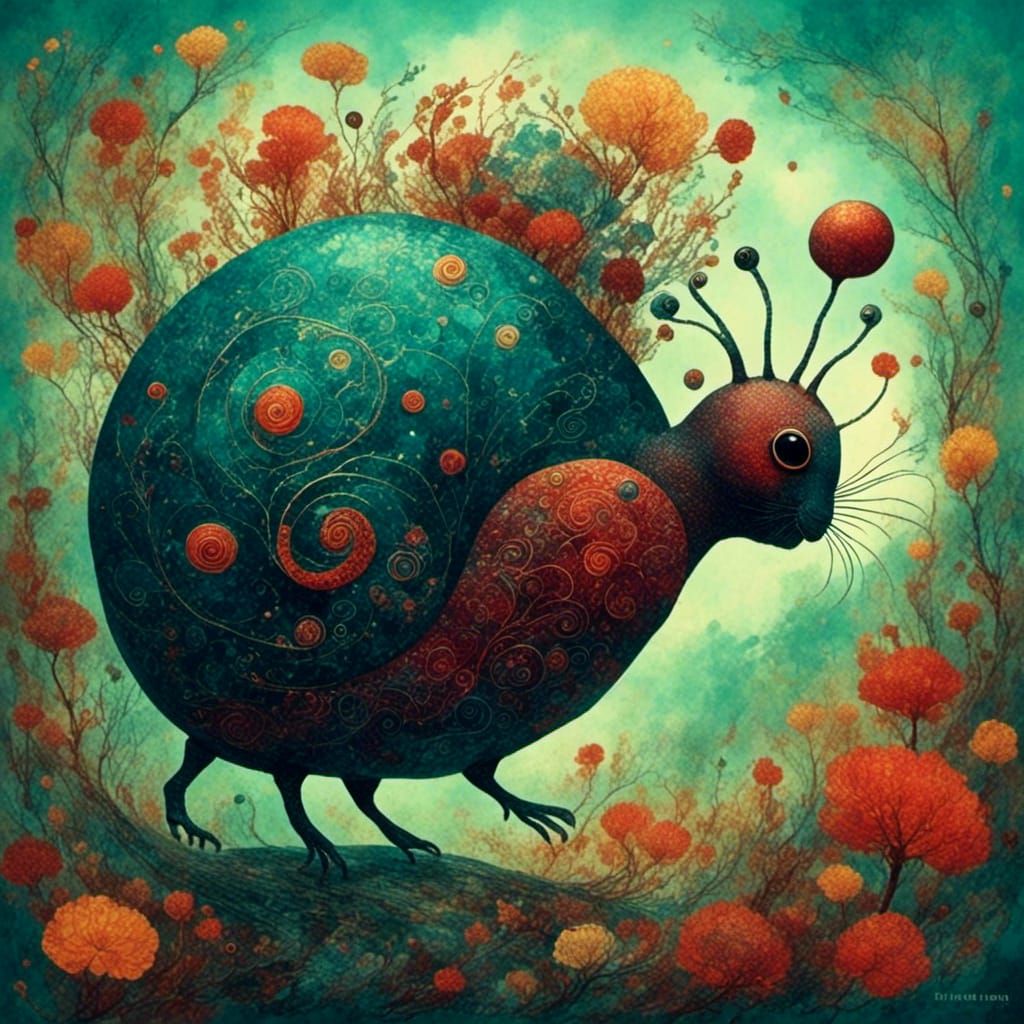 Dreamy Gouache Painting in Soft Focus