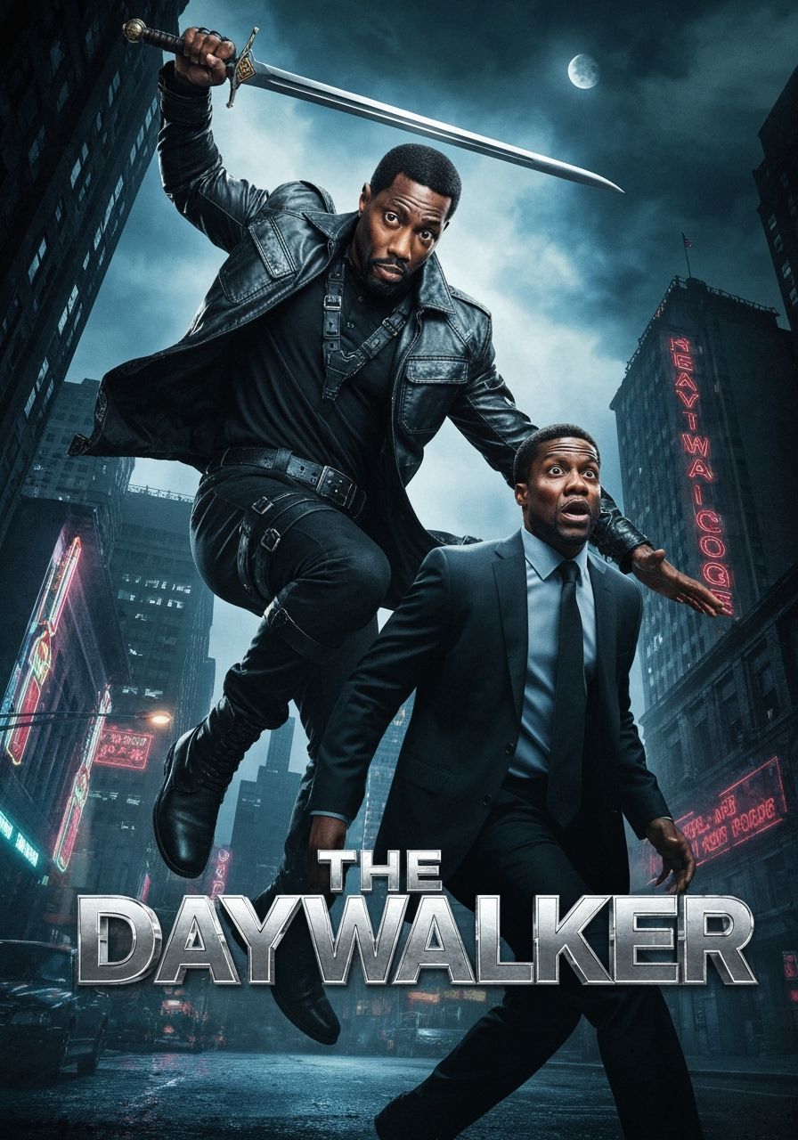 Blade and Kevin Hart in "The Daywalker" Movie Poster