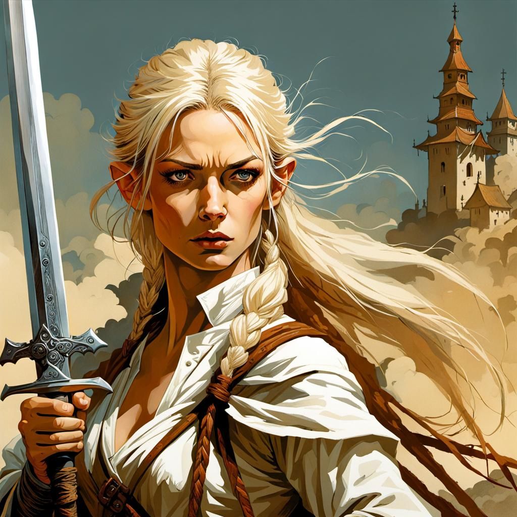 Lithuanian Rogue Swordfight in Enchanted Setting