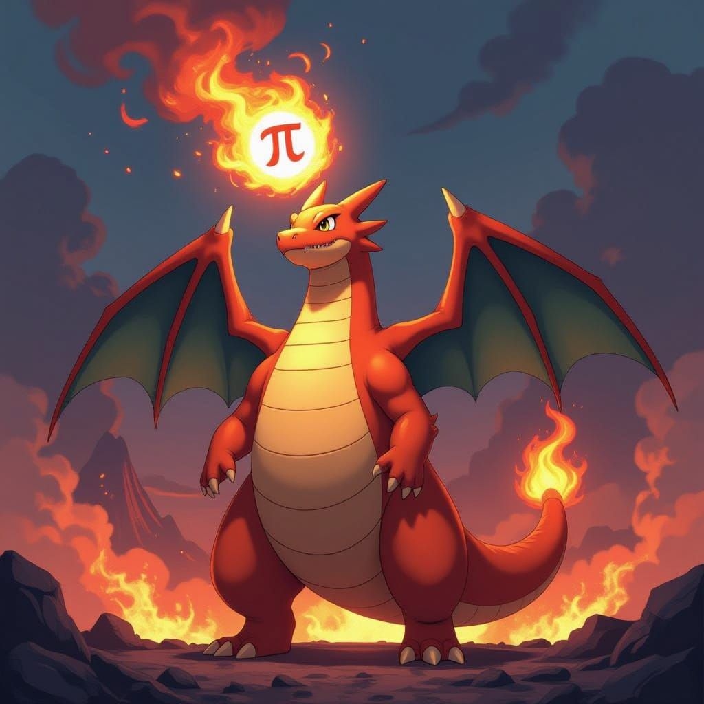 Majestic Charizard Ignites the Skies with Fiery Volcanic Dis...