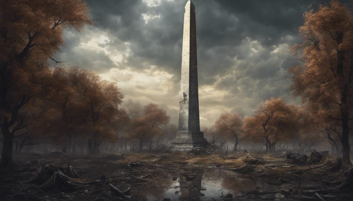 Decaying Washington Monument: Epic Digital Matte Painting
