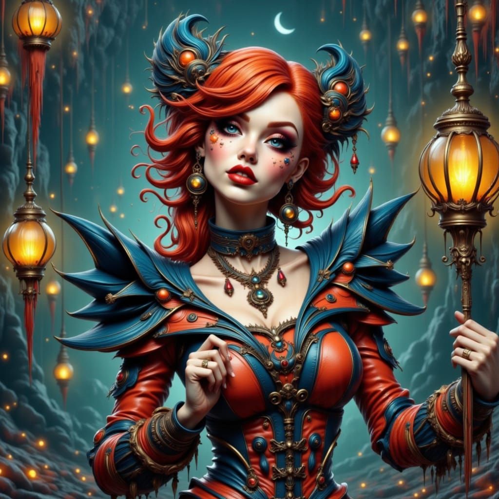 Cubist Art Deco Painting with Geometric Fauvism