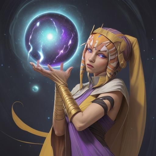 Ahsoka Tano as Naruto with Galaxy Orb