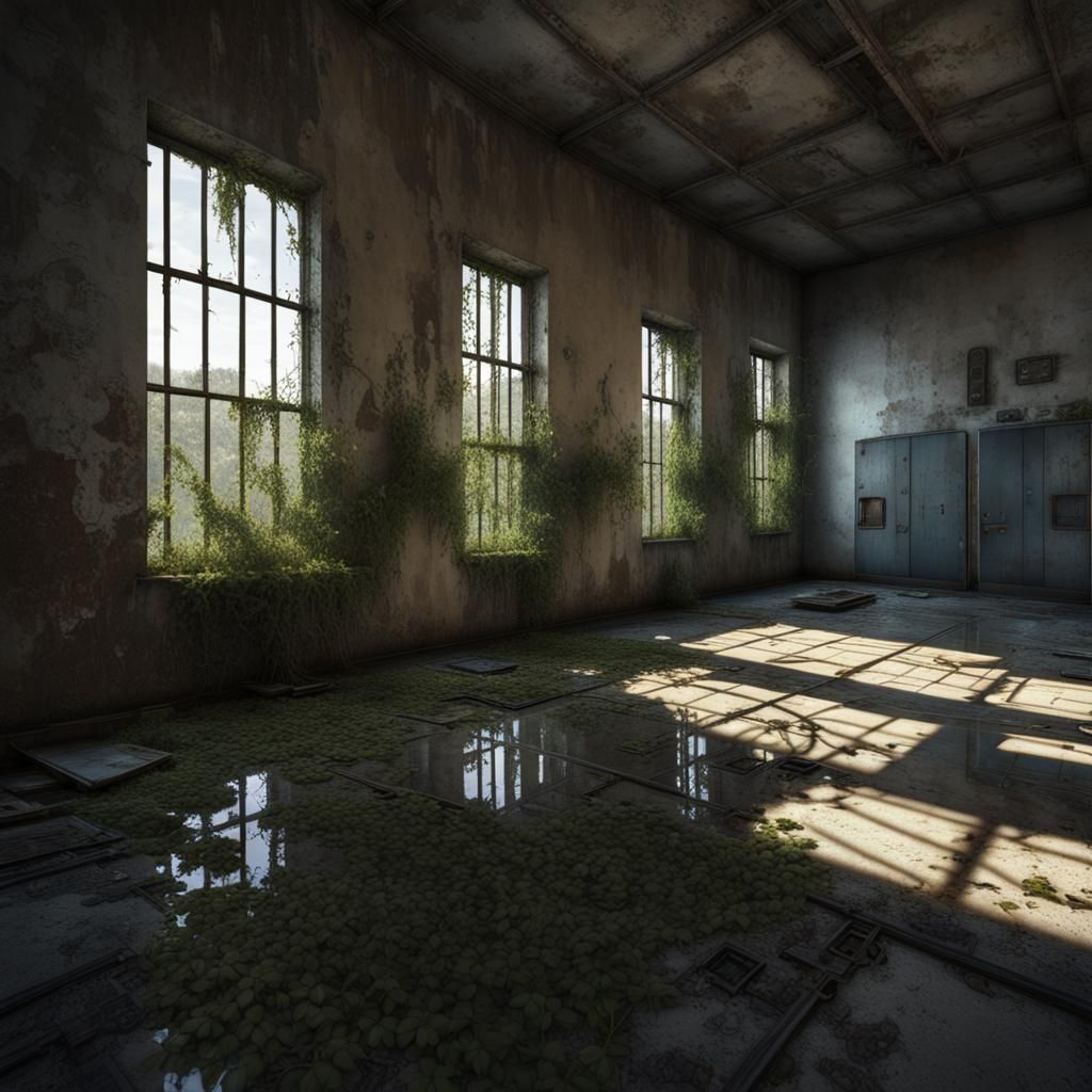 Haunted Abandoned Prison: Photorealistic Derelict Interior