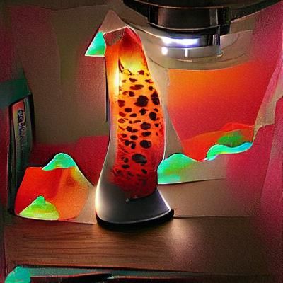 Classic Lava Lamp with Molten Blobs