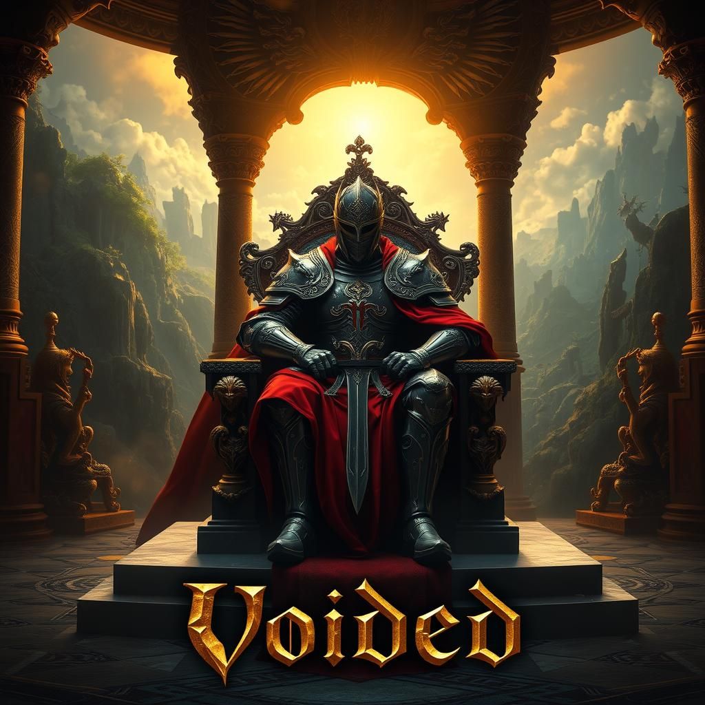 Regal Holy Knight on Throne - Fantasy Concept Art