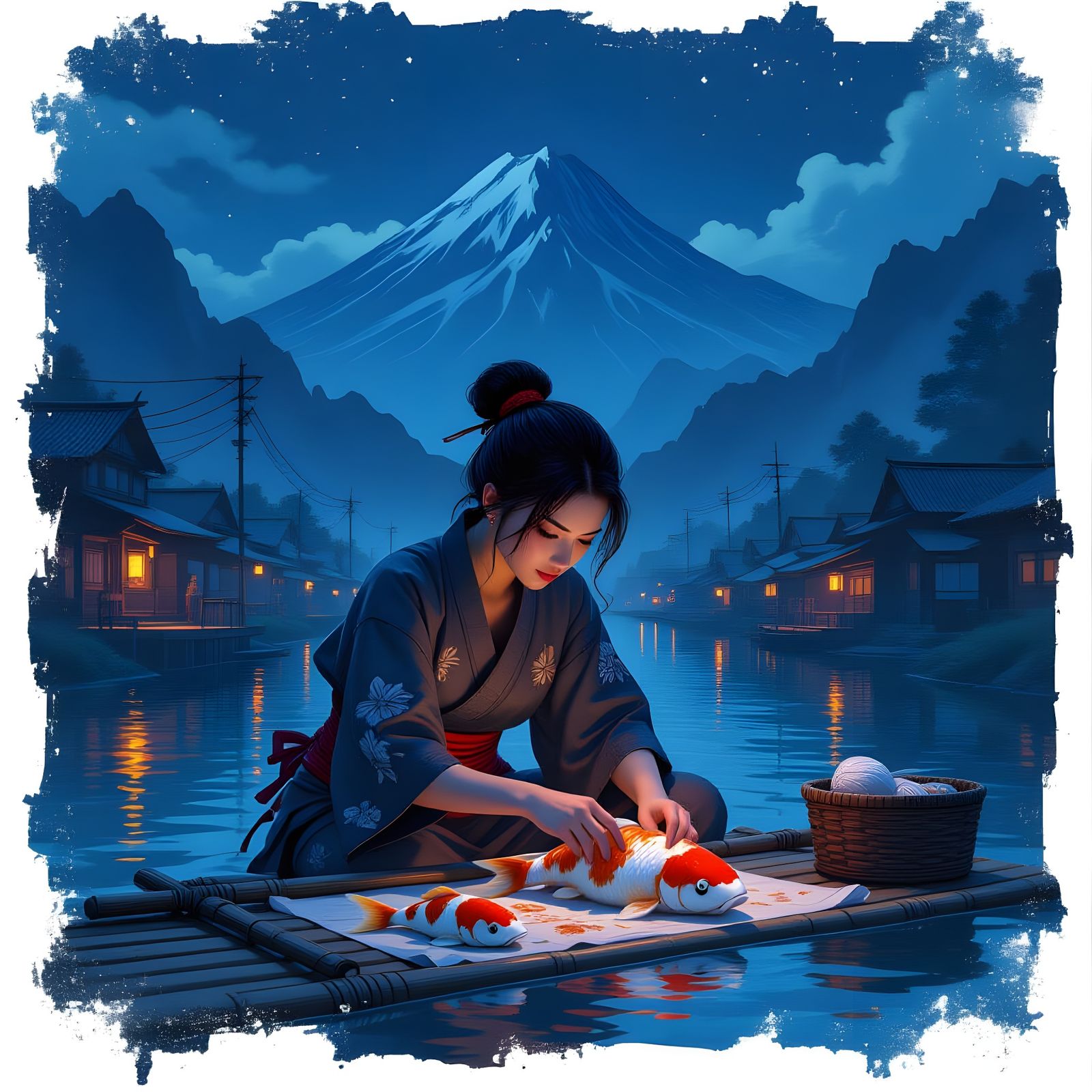 Dark Fantasy Sushi Preparation by Mountain Night