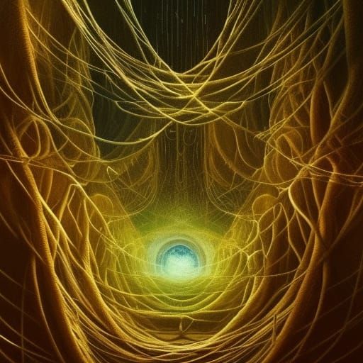 Unraveling Reality: A Dark Fantasy Concept Art