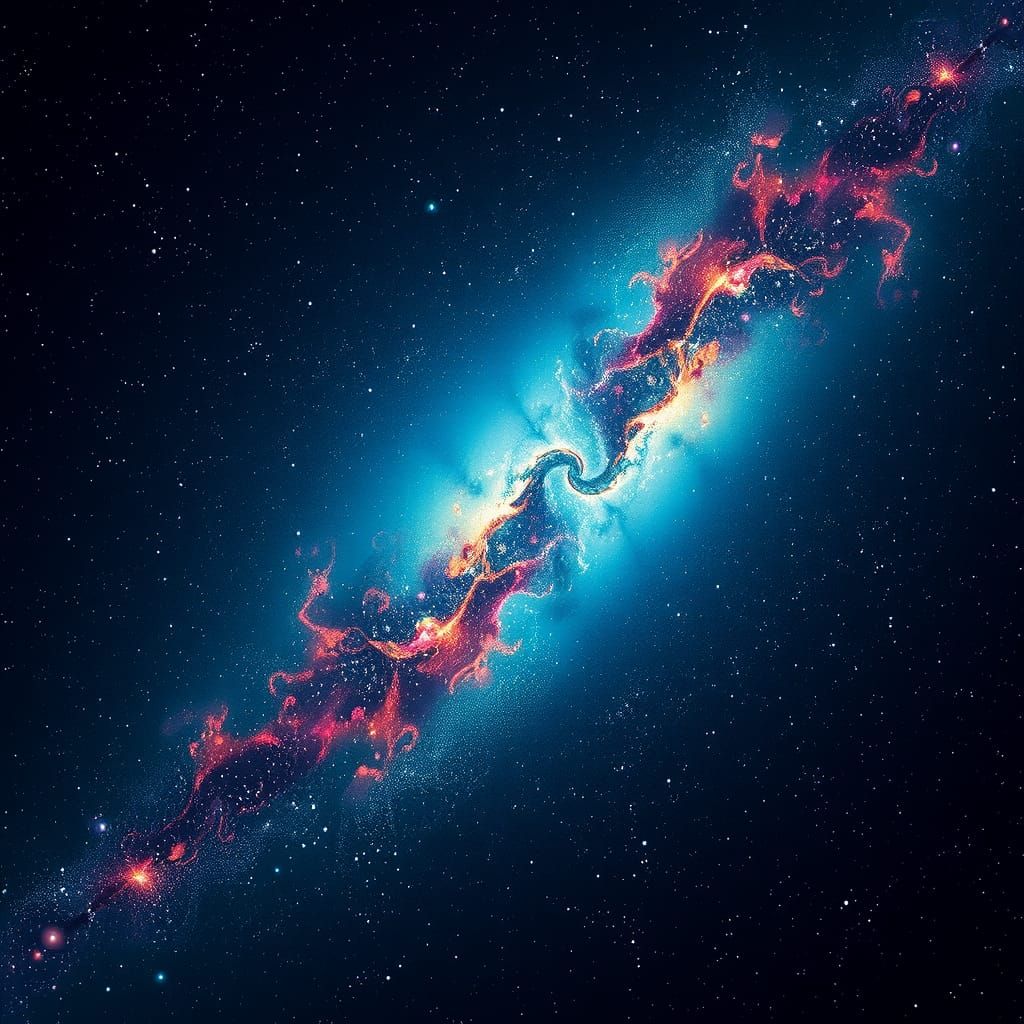 Infinite Starry Night Sky: Digital Matte Painting