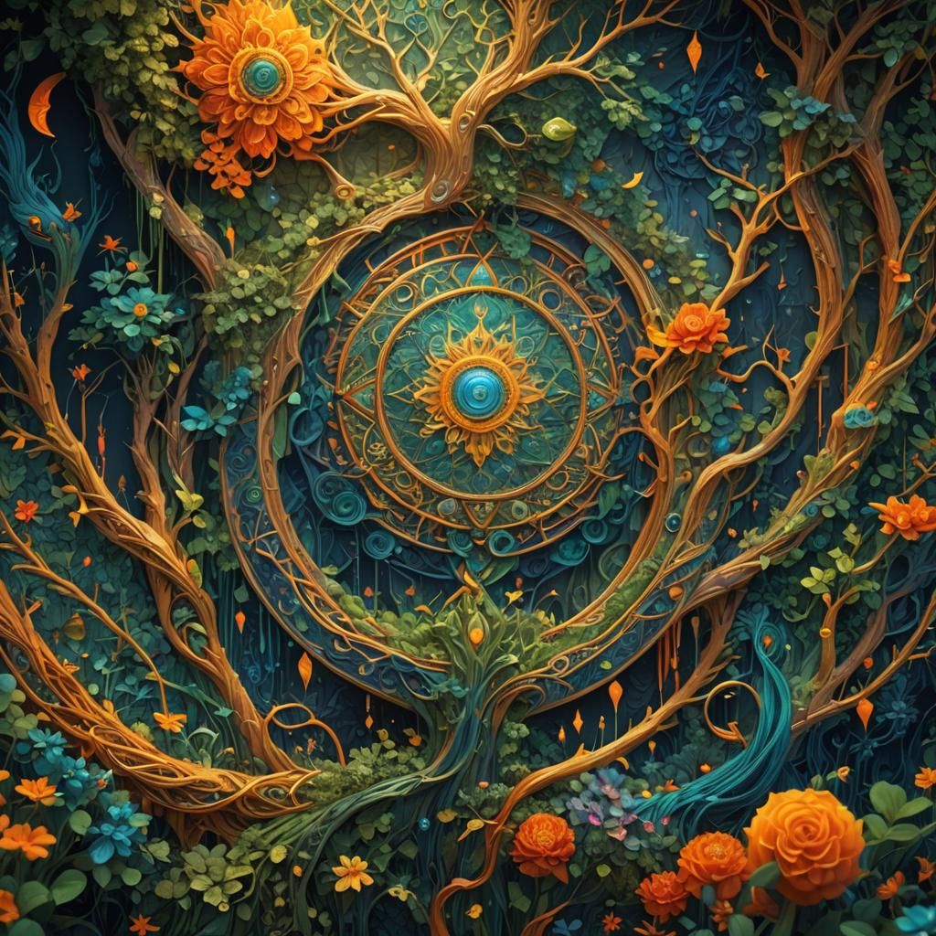 Intricate Tapestry of Thoughts: Fantasy Concept Art