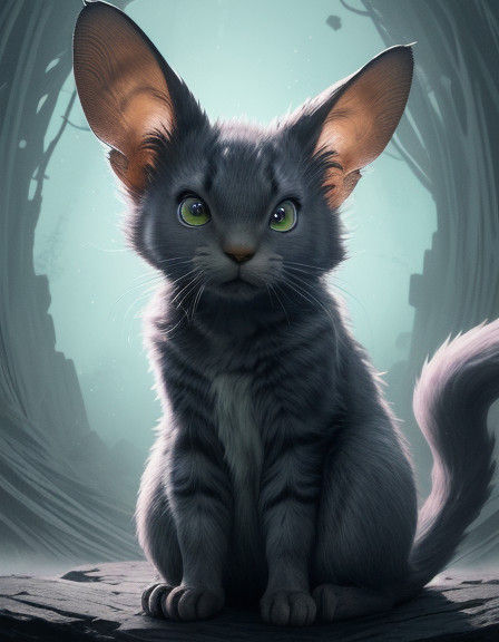 Ethereal Feline Masterpiece in Enchanted Bloom